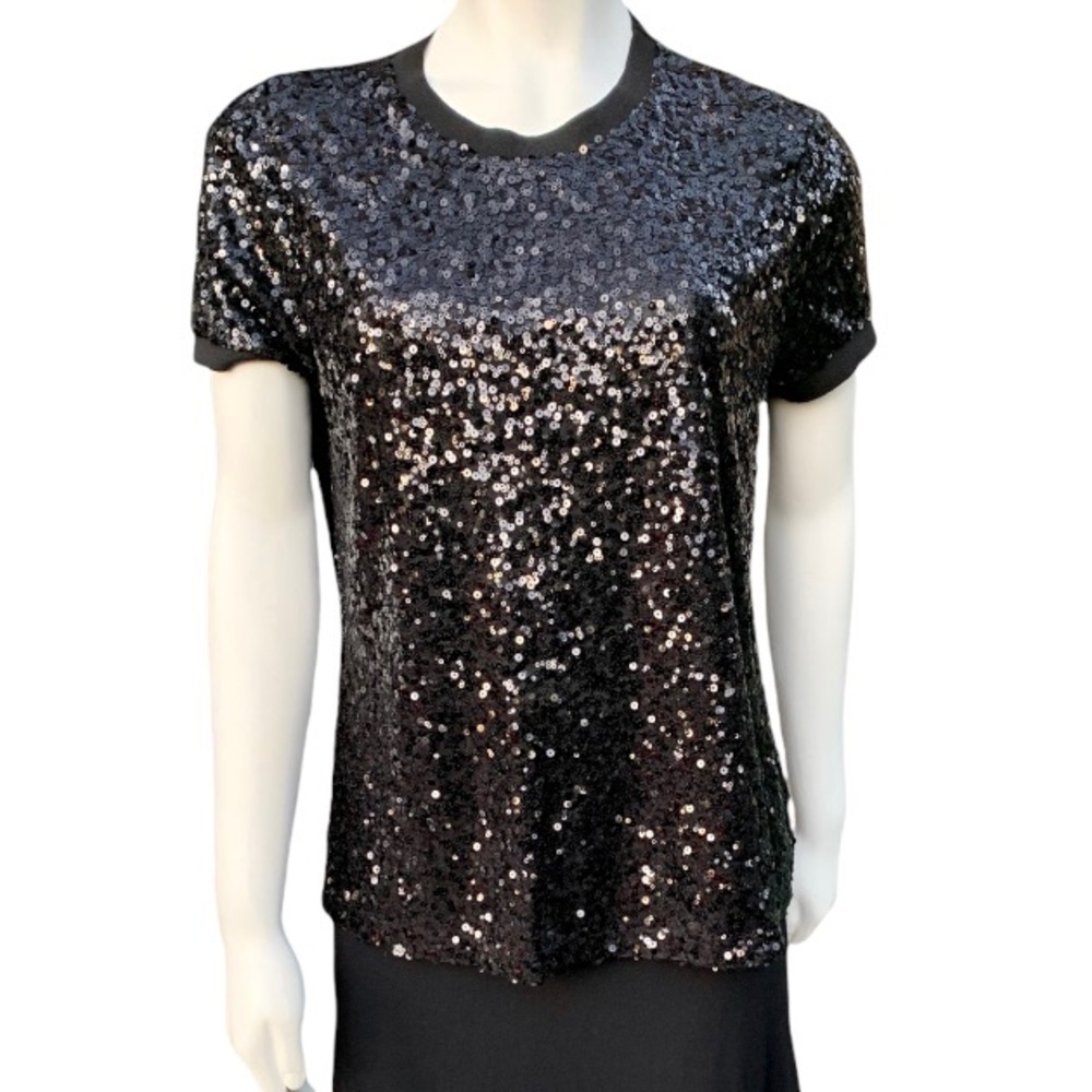 Guess black sequin top.